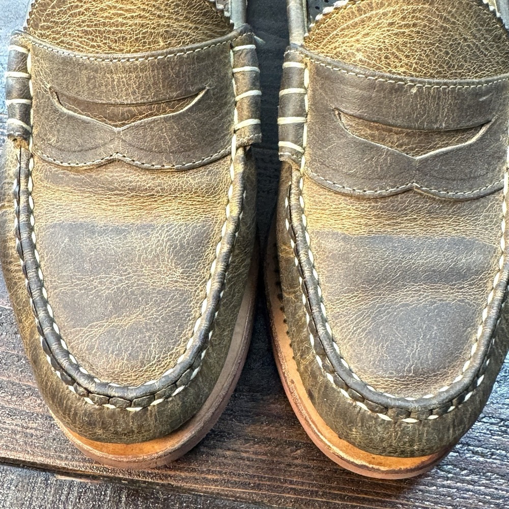 AE by Allen Edmonds Kirkwood Brown Leather Penny Loafer Women's 9 Men 7.5 D - Picture 11 of 11